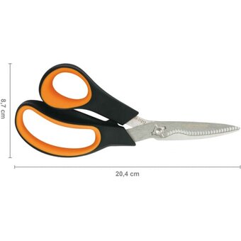 Ножницы для травы Fiskars SP240 черный/оранжевый (1063327) 