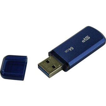  USB-флешка Silicon Power Helios 202 (SP064GBUF3202V1B) 64Gb USB 3.2, Голубой 