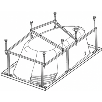  Монтажный комплект Santek WH112427 для ванны Ибица XL 160х100, с сифоном 