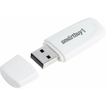  USB-флешка SMARTBUY Scout (SB004GB2SCW) UFD 2.0 004GB White 
