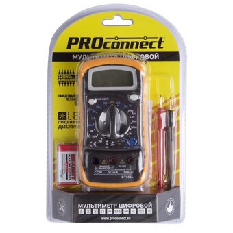  Универсальный мультиметр PROconnect MAS830L (DT850L) 13-3021 