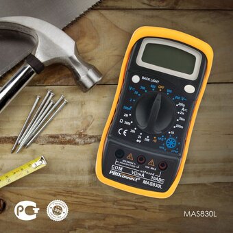  Универсальный мультиметр PROconnect MAS830L (DT850L) 13-3021 