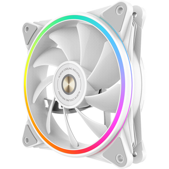  Вентилятор Alseye Halo Pro W Fan 120mm, hydraulic,800-2100rpm, max 51.87CFM, max 26dBA, ARGB. PWM, White, RTL 