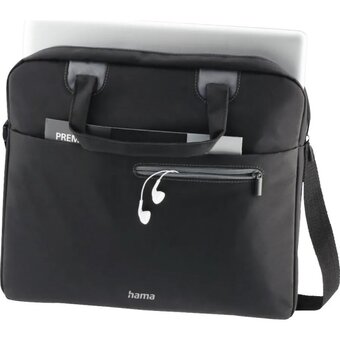  Сумка для ноутбука 15.6" Hama Sydney 216520 черный/черный полиэстер 