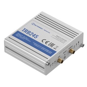  Сетевой шлюз Teltonika TRB245 industrial M2M LTE gateway 4G (LTE) cat4 3G/2x SIM/1x RJ45/digital i/o/RS232/RS485/GPS/GNSS 