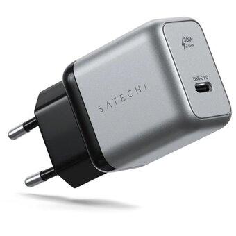  СЗУ Satechi 30W USB-C GaN Wall Charger серый космос 