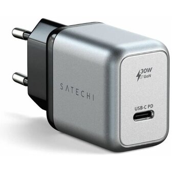  СЗУ Satechi 30W USB-C GaN Wall Charger серый космос 