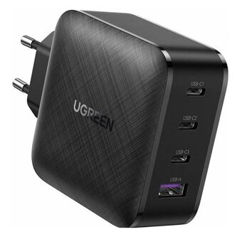  СЗУ UGREEN CD224 (70774) 6USB-A+3*USB-C 65W GaN Tech Fast Charger EU черный 