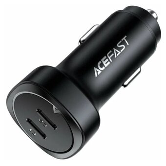  АЗУ ACEFAST B2 72W dual USB-C metal car charger черный 