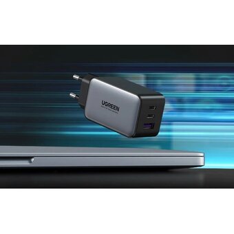  СЗУ UGREEN CD244 (10335) Nexode USB-A+2*USB-C 65W GaN Tech Fast Charger EU черный 