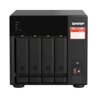  Сетевое хранилище NAS Qnap TS-473A-8G 4-bay настольный Ryzen V1500B 