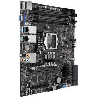 Материнская плата ASUS WS C246M Pro (90SW00E0-M0EAY0)   Материнская плата ASUS WS C246M Pro (90SW00E0-M0EAY0)