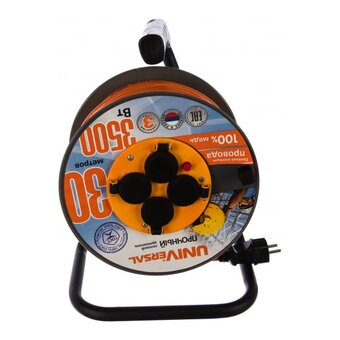  Удлинитель на катушке UNIVersal 9634207 4х30м 16А IP44 ВЕМ-250 ПВС 3х2.5 