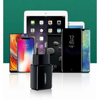  СЗУ UGREEN ED011 (50459) USB-A Wall Charger 1 порт черный 