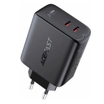  СЗУ ACEFAST A9 PD40W USB-C+USB-C dual port charger EU черный 