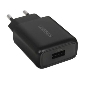  СЗУ UGREEN CD122 (70273) USB-A QC 3.0 18W Charger черный 