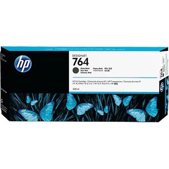  Картридж струйный HP 764 C1Q16A черный матовый (300мл) для HP DJ T3500 