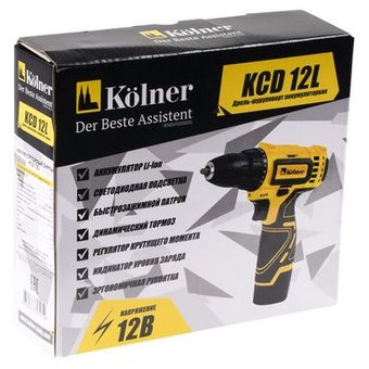  Дрель-шуруповерт Kolner KCD 12L 