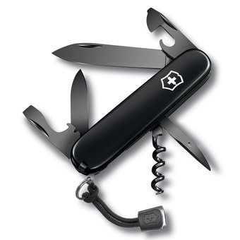  Нож перочинный Victorinox Spartan Onyx Black (1.3603.31P) 91мм 12функций черный карт.коробка 