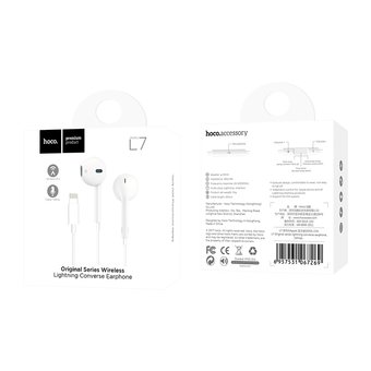  Наушники HOCO L7 Plus Original series wireless earphones, white 