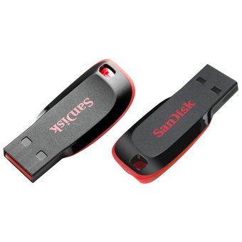  USB-флешка 32G USB 2.0 SanDisk CZ50 Cruzer Blade Black/red (SDCZ50-032G-B35) 