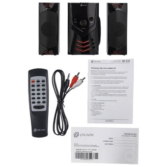  Акустическая система 2.1 Oklick OK-432 черный 
