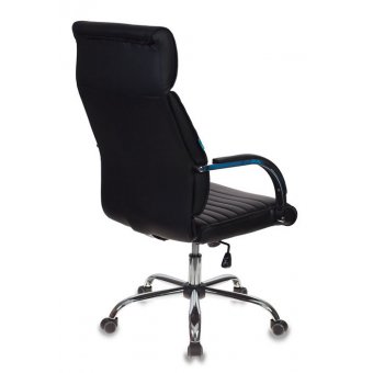  Кресло руководителя Бюрократ T-8010SL/Black черный искусственная кожа крестовина хром 