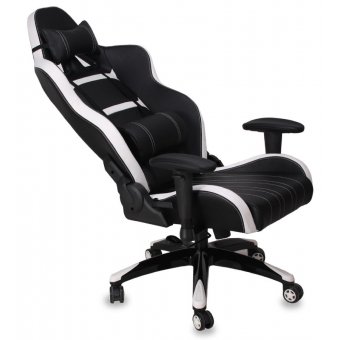  Кресло игровое Бюрократ CH-772N/Black две подушки черный искусственная кожа (пластик черный) 