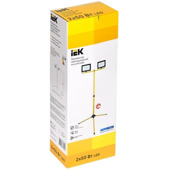  Прожектор Iek LPDO606-2X050-65-K02 СДО 06-2х50Ш штатив 6500К IP65 черный 