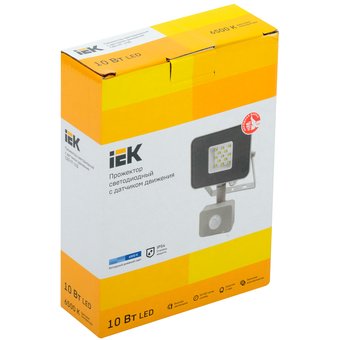  Прожектор Iek LPDO702-10-K03 СДО 07-10Д светодиодный серый с ДД IP44 