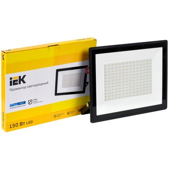  Прожектор Iek LPDO601-150-65-K02 СДО 06-150 светодиодный черный IP65 6500 K 