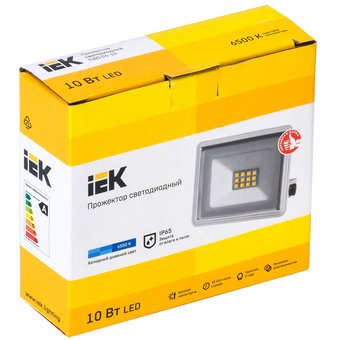  Прожектор Iek LPDO601-10-65-K01 СДО 06-10 светодиодный белый IP65 6500 K 