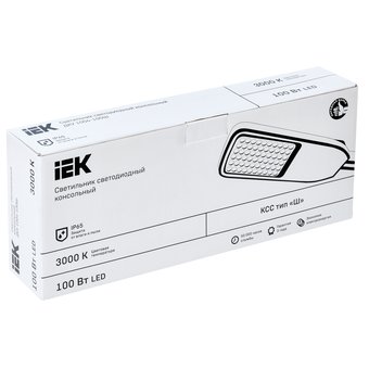  Светильник светодиодный Iek LDKU1-1004-100-3000-K03 ДКУ 1004-100Ш 3000К IP65 серый 