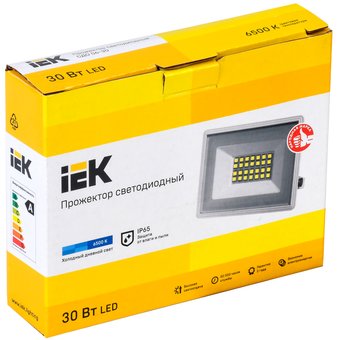  Прожектор Iek LPDO601-30-65-K01 СДО 06-30 светодиодный белый IP65 6500 K 