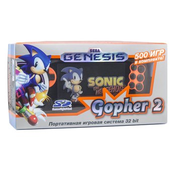  Игровая приставка SEGA Genesis Gopher 2 LCD 4.3", +500 игр (оранжевая) 
