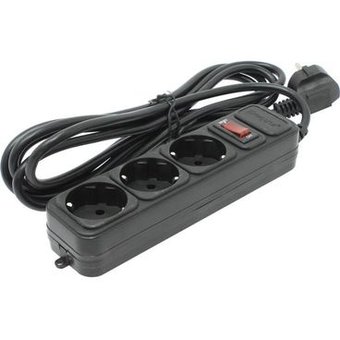  Сетевой фильтр Exegate EX221179RUS SP-3-3B (3 розетки, 3м, евровилка, черный) 