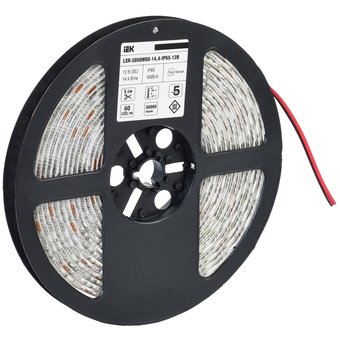  Светодиодная лента IEK LSR2-2-060-65-3-05 5м LSR-5050W60-14,4-IP65-12В 
