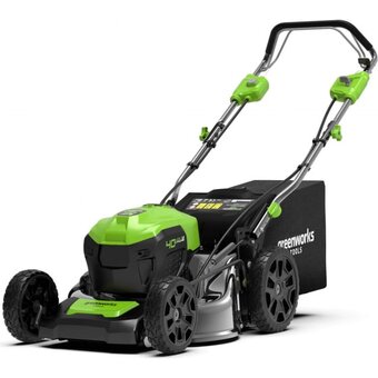  Газонокосилка GreenWorks GD40LM46SP 40В (2506807UB) c АКБ и ЗУ 