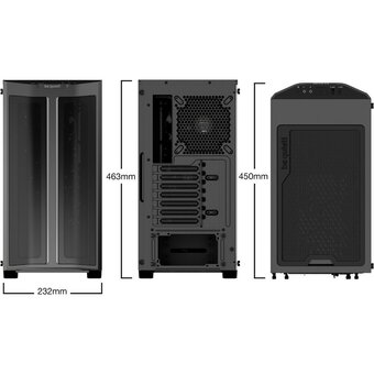  Корпус be quiet! Pure Base 500 FX Black (BGW43) / ATX, TG, USB-C / 3x120mm + 1x140mm ARGB fans inc. 