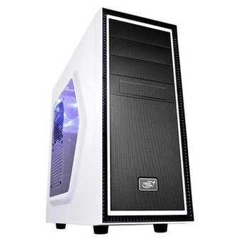  Корпус Deepcool Tesseract SW, боковое окно, ATX, mATX, Mini-ITX, Midi-Tower, сталь, без БП, 2xUSB на лицевой панели 