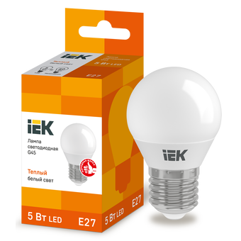  Лампочка IEK LLE-G45-5-230-30-E27 