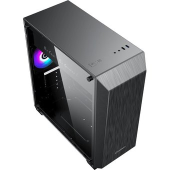  Корпус GameMax Nova N5 (ATX, Черн, USB 3.0, Зак.стекло, 1x120мм вент, без БП) 