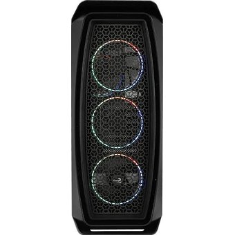  Корпус Aerocool One Eclipse-G-BK-v1 (2xUSB, 2xAudio, 4x120 мм FAN, прозрачная стенка-закаленное стекло, ATX, без БП) 