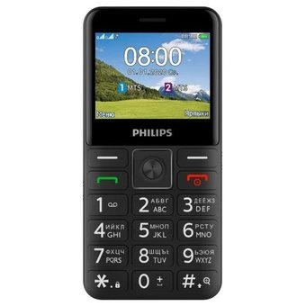  Мобильный телефон Philips E207 Xenium черный 