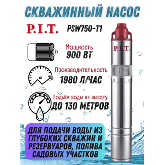  Насос скважинный P.I.T. PSW 750-T1 