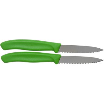  Набор ножей кухонных Victorinox Swiss Classic (6.7636.L114B) компл.2шт салатовый блистер 