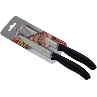  Набор ножей кухонных Victorinox Swiss Classic (6.7933.12B) компл.2шт черный блистер 