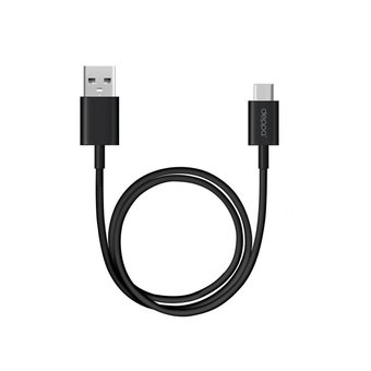  Дата-кабель Deppa USB A - USB Type-C (72206) 1.2м, черный 