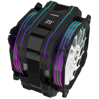  Кулер Alseye M120D Plus II для Socket/115x/1200/1356/1366/1700/2011/2011-3/2066/AM4, 120мм, 1900rpm, 38.2 дБ, 200Вт, 4-pin PWM 