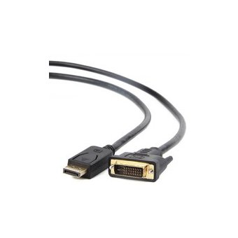  Кабель Gembird DisplayPort-DVI Gembird/Cablexpert 1м, 20M/19M, черный, экран, пакет (CC-DPM-DVIM-1M) 